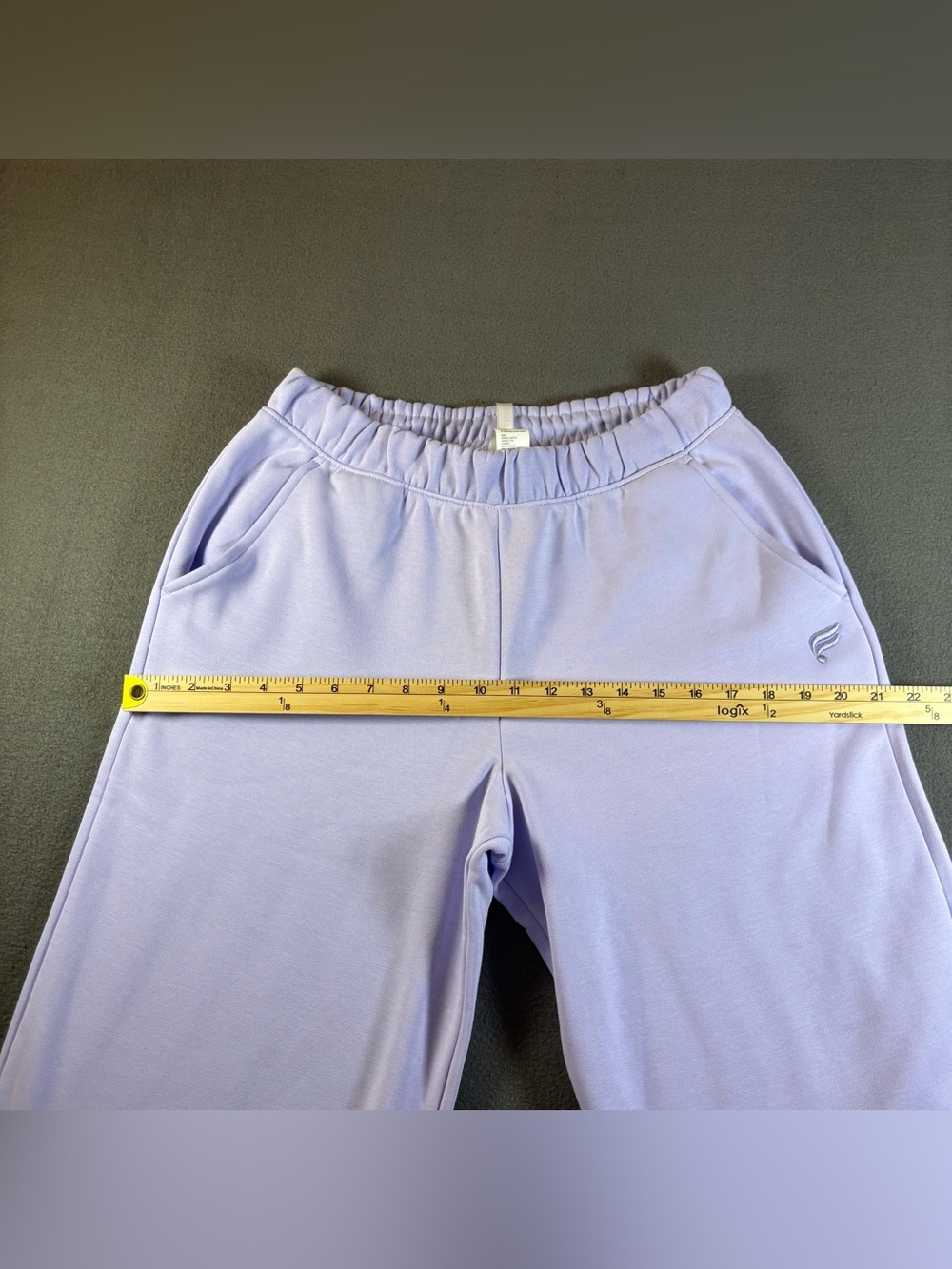FABLETICS Cozy Fleece Wide Leg Sweatpant in Lilac- Size Small - Picture 9 of 13